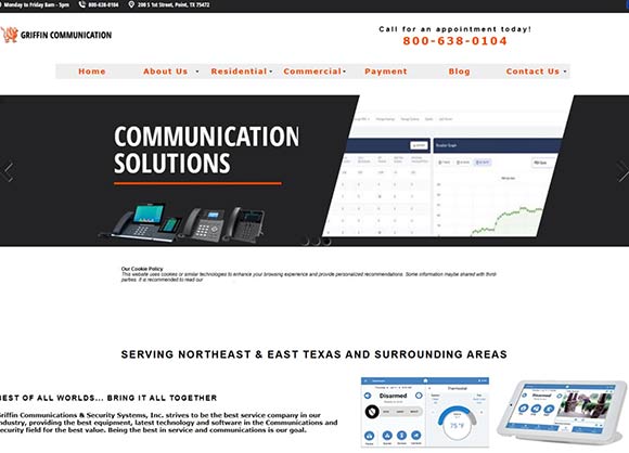 Griffin Communications Griffin Communications & Security Systems, Inc. strives to be the best service company in our industry, providing the best equipment, latest technology and software in the Communications and security field for the best value. Being the best in service and communications is our goal.
